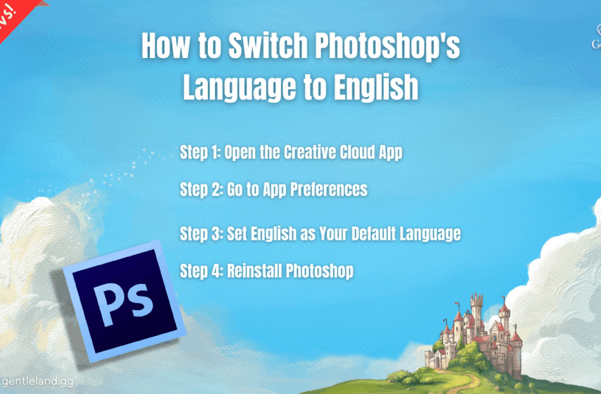 How to Switch Photoshop’s Language to English