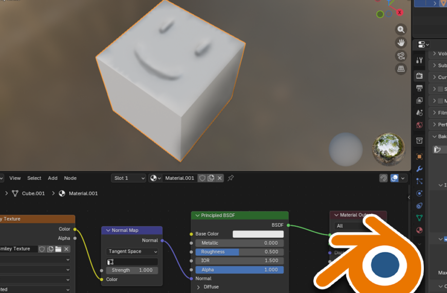 Cageless Normal Map Baking in Blender