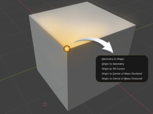 Pivot Point and Origin in Blender