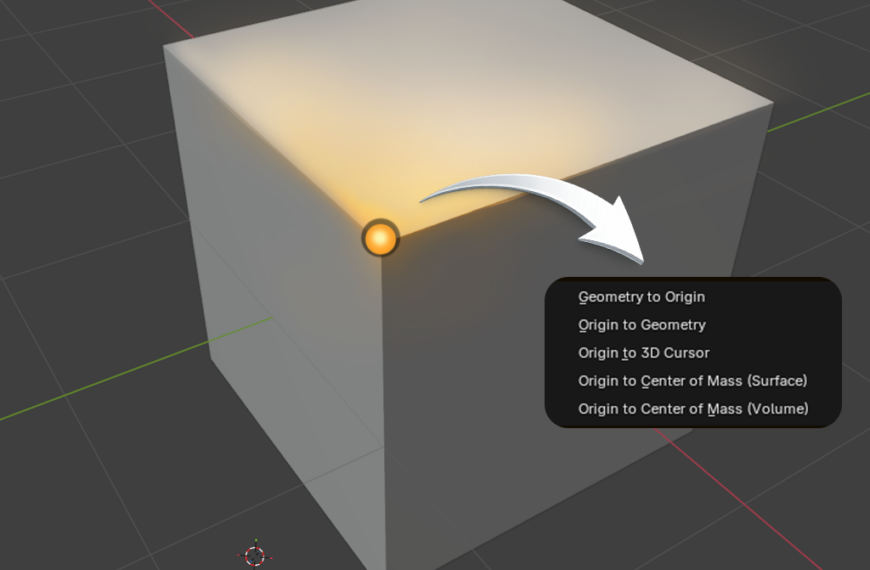 Pivot Point and Origin in Blender